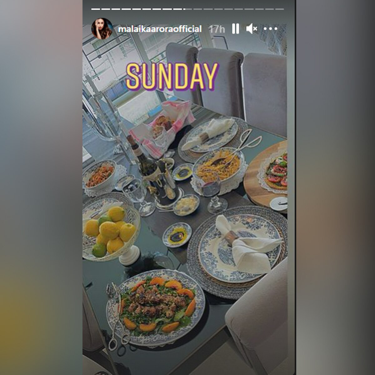 मलाइका अरोड़ा इंस्टा स्टोरी