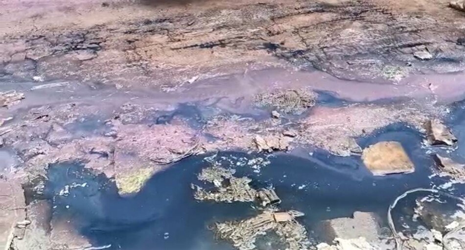 water color turned blue 