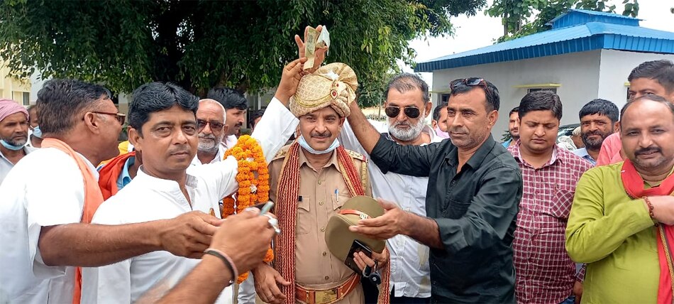 UP police SHO  farewell  