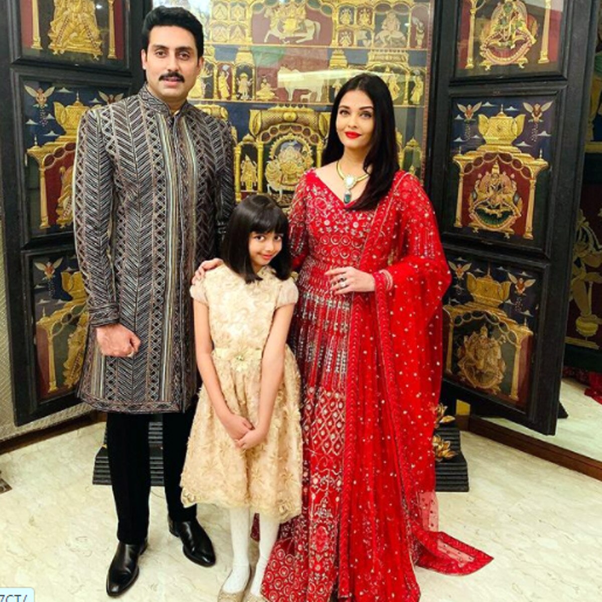 ऐश्वर्या राय-अभ‍िषेक बच्चन-आराध्या बच्चन 