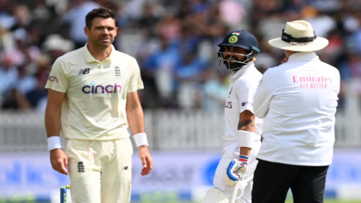 Virat Kohli and James Anderson