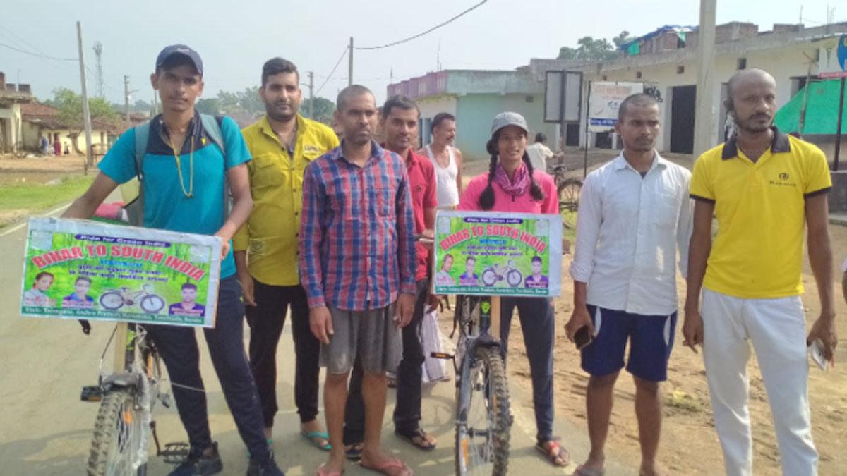 बिहार से केरल तक देश की बेटी ने चलाई 3306 km साइकिल 
