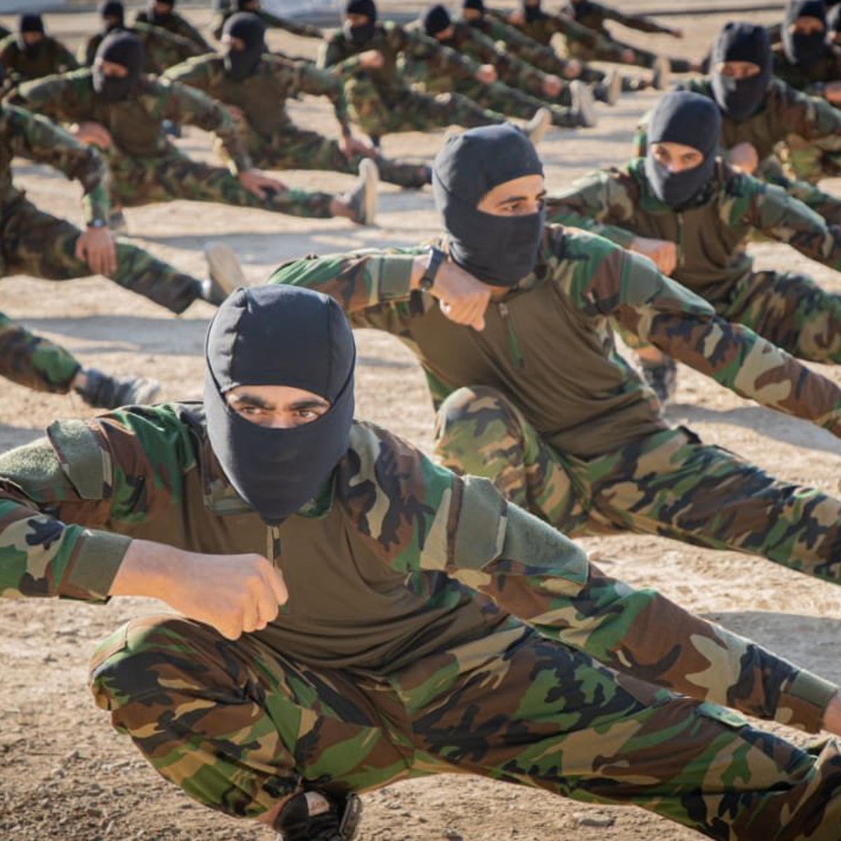 Taliban soldiers mock US army