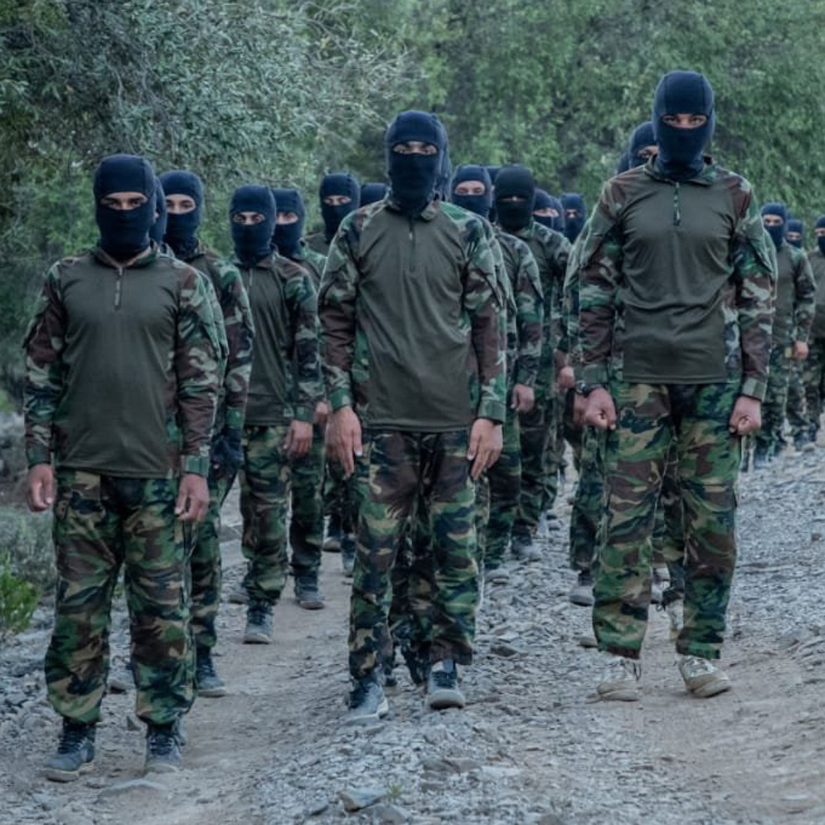 Taliban soldiers mock US army