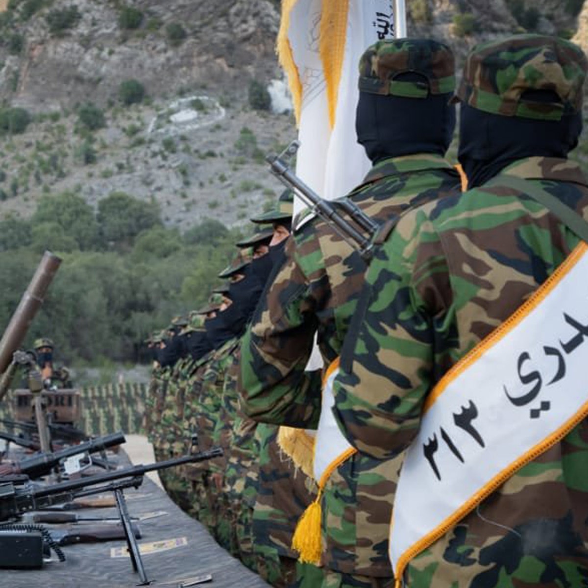 Taliban soldiers mock US army