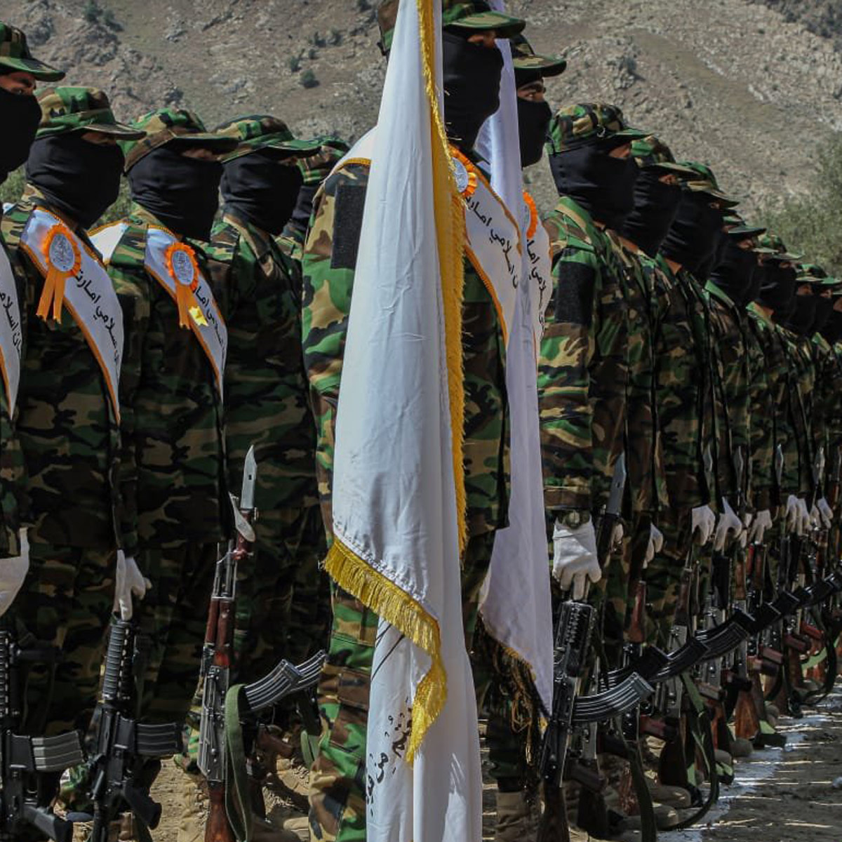 Taliban soldiers mock US army