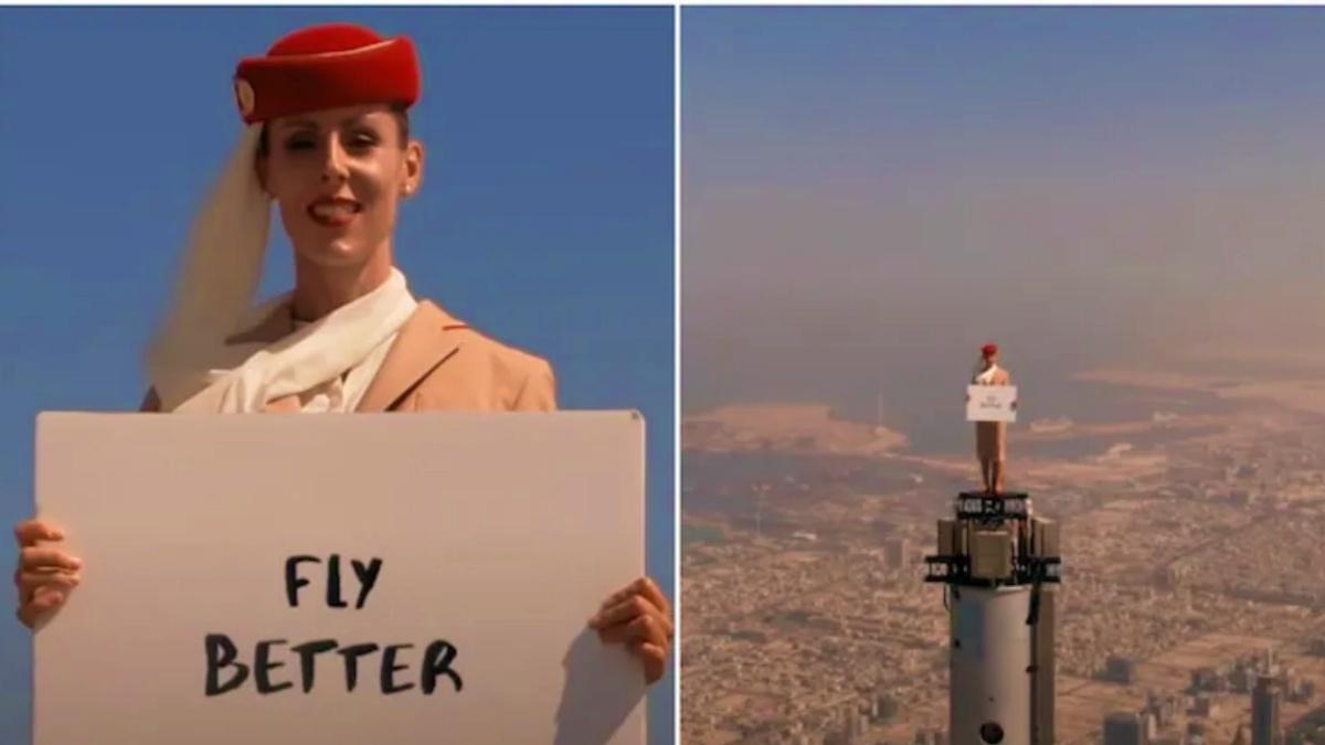 बुर्ज खलीफा के टॉप पर खड़ी हुई महिला, सांसे थमा देने वाला VIDEO VIRAL