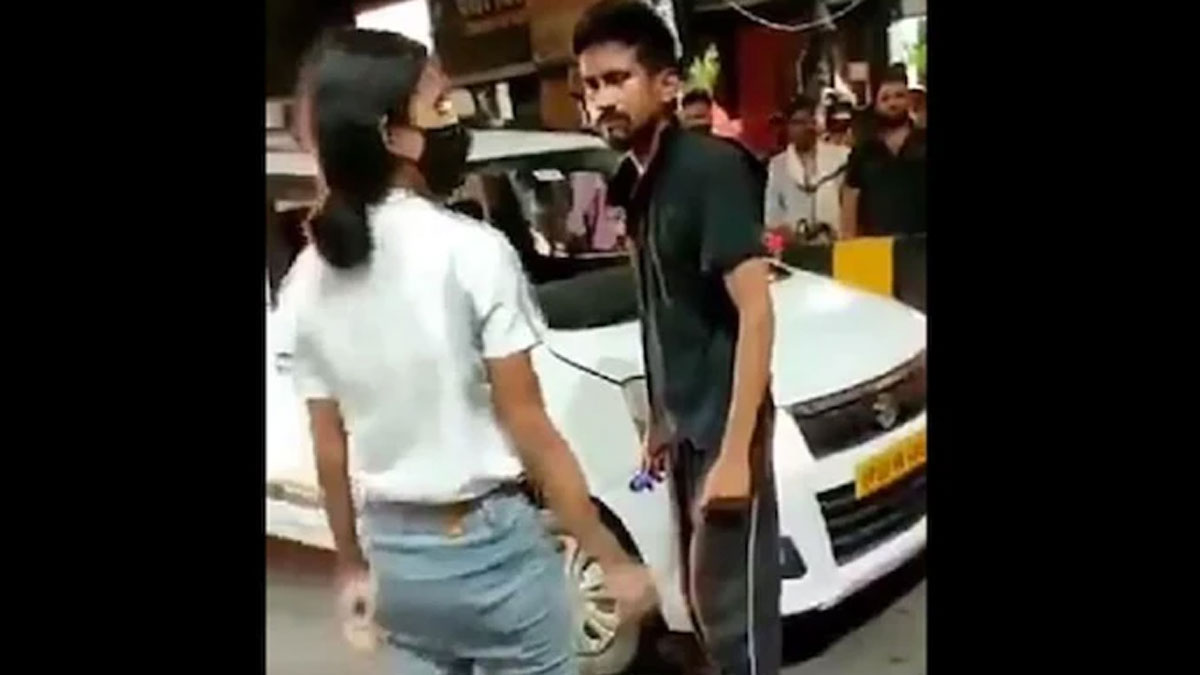 लड़की ने कैब ड्राइवर को बीच सड़क लगाए थे थप्पड़ 