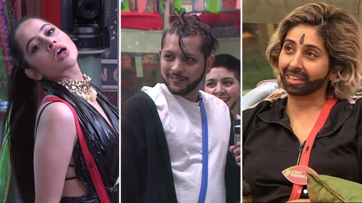 BB OTT: किसी ने पहनी प्लास्टिक आउटफिट, कोई बना गब्बर, कंटेस्टेंट्स की पागलपंती