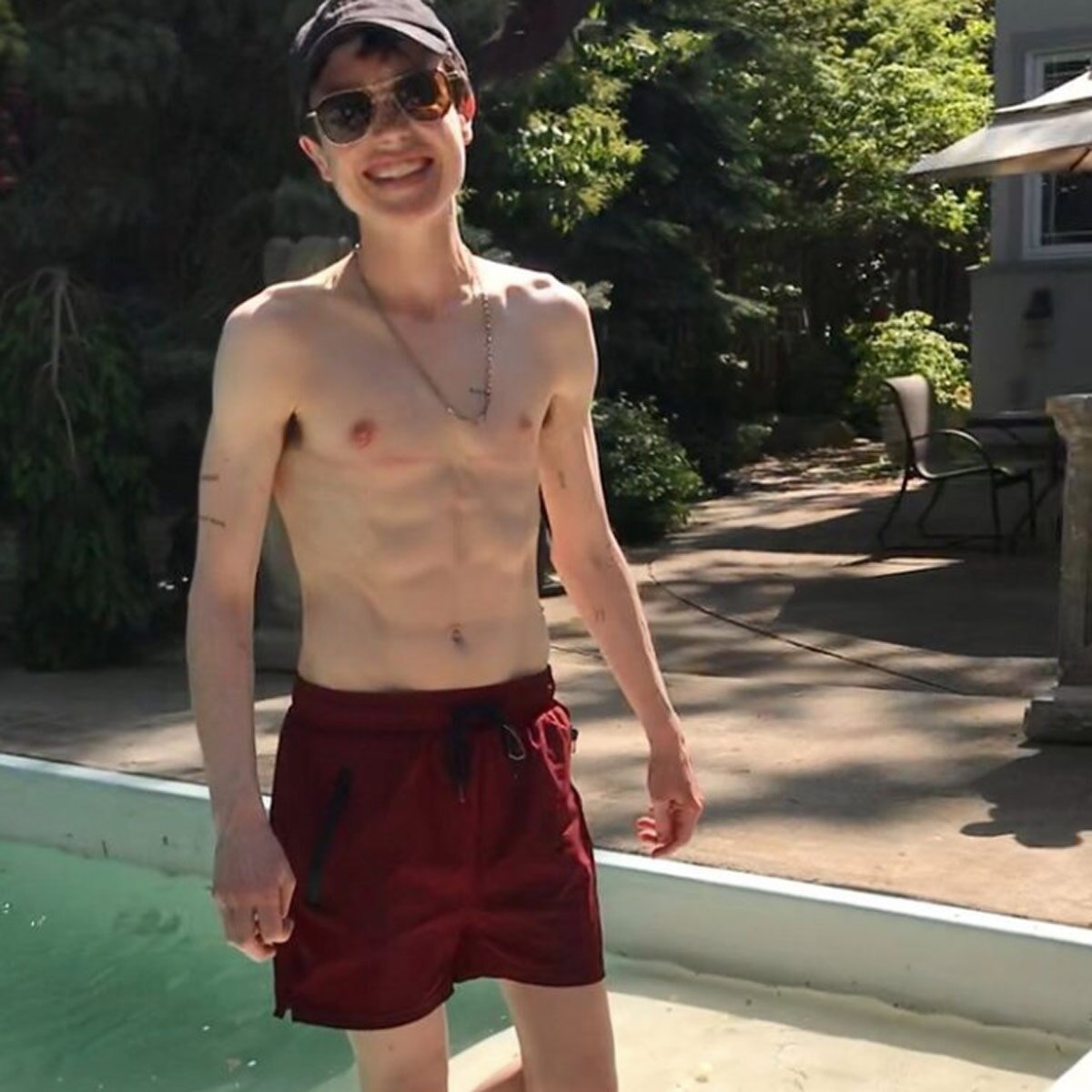 Transgender actress six pack abs