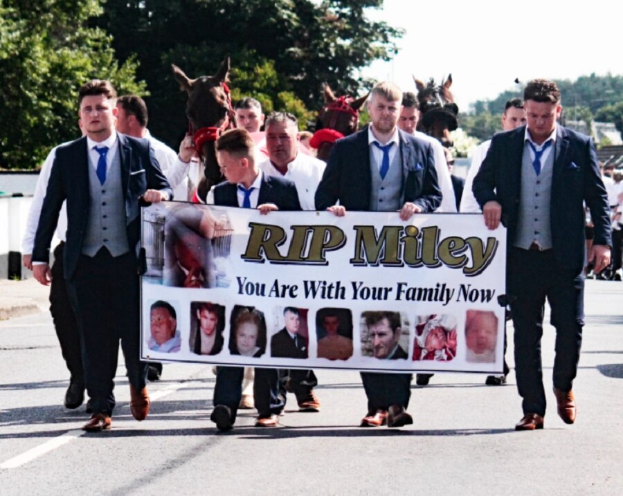 wedding dress in funeral