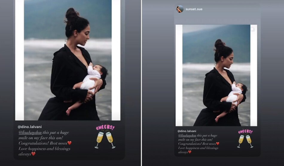 लीजा हेडन बेटी के साथ 