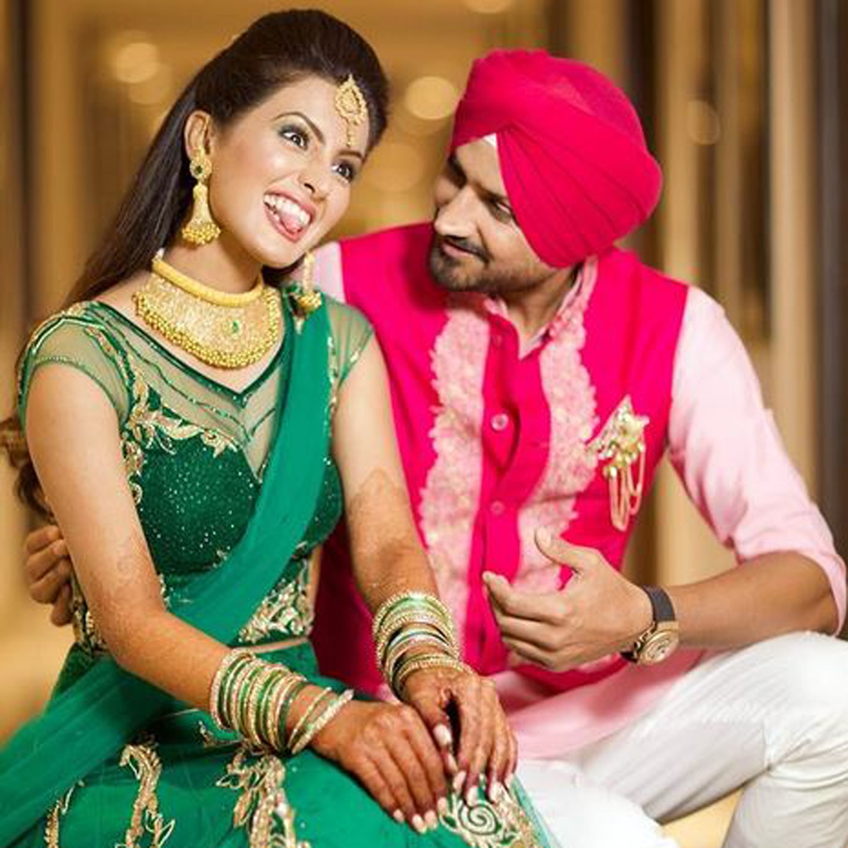 गीता बसरा संग हरभजन सिंह