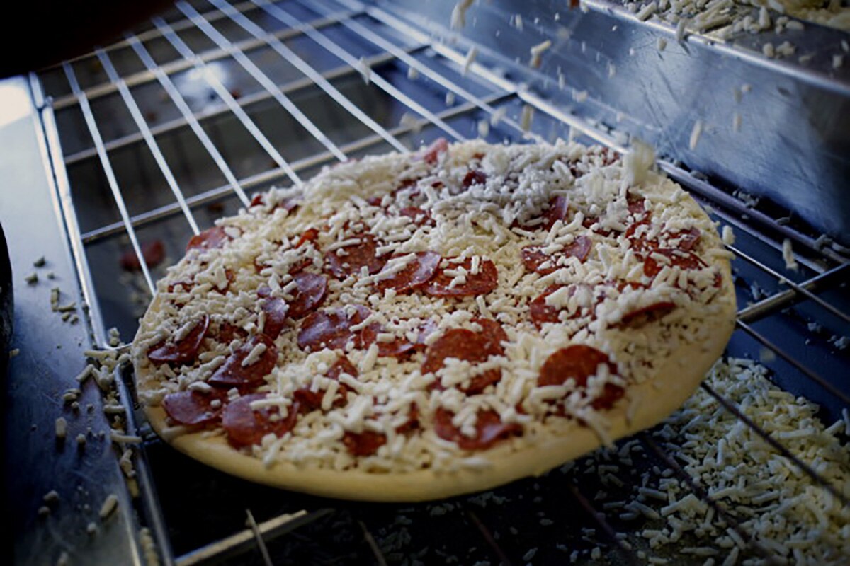 nuts and bolts in pizza