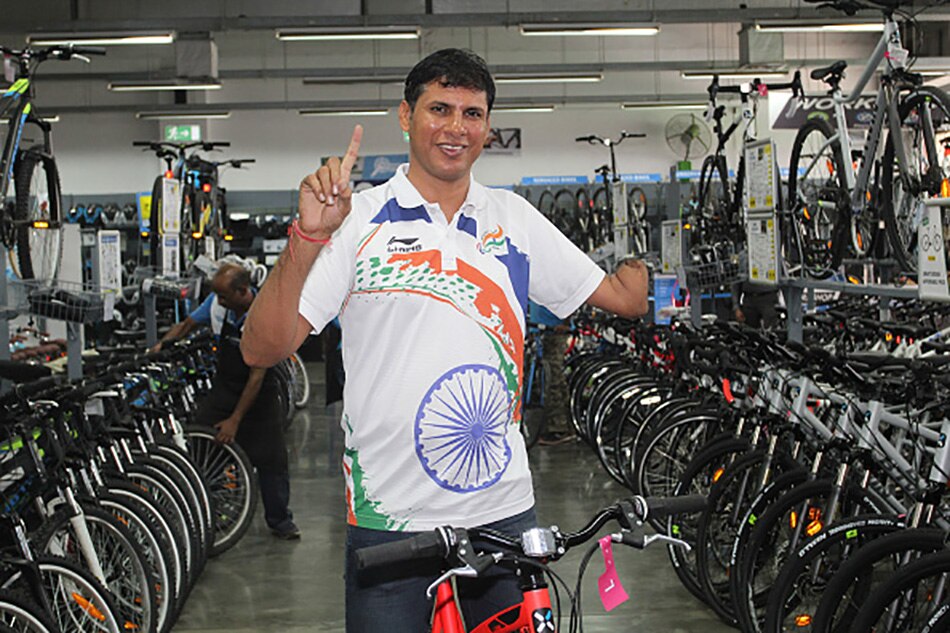 Indian paralympic player devender 