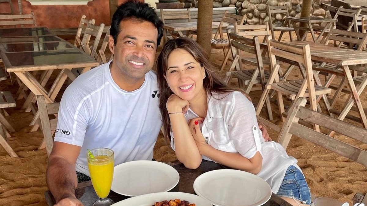Kim Sharma and leander paes