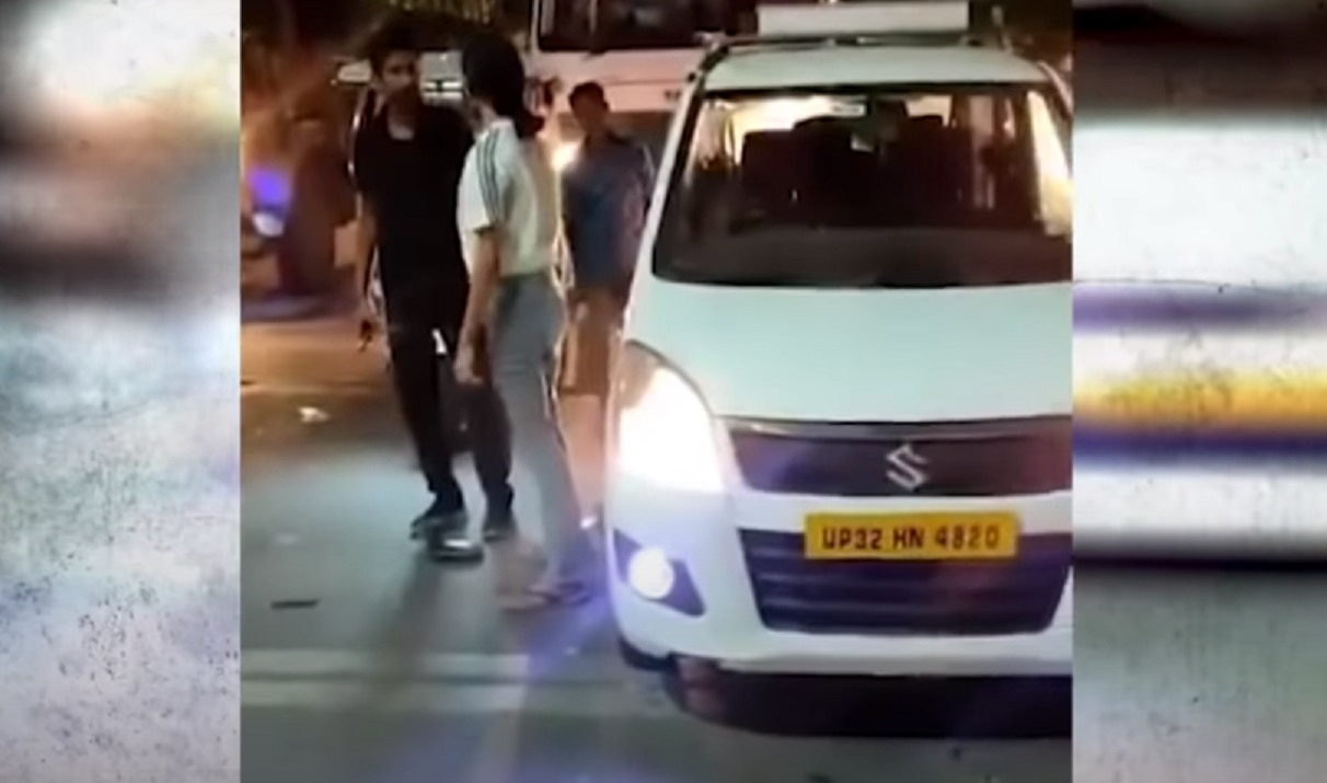 कैब ड्राइवर की पिटाई