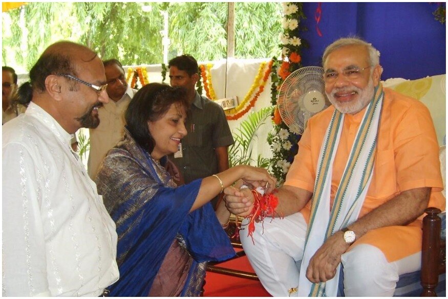 मोदी को राखी बांधतीं कमर जहां