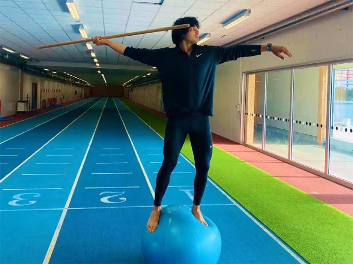 नीरज चोपड़ा एक्सरसाइज वीडियो