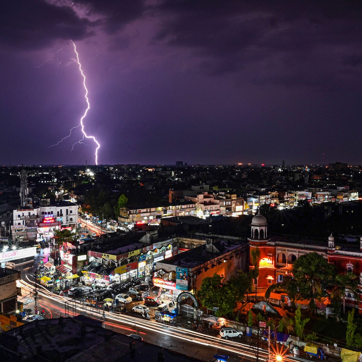 Lightning At Wedding