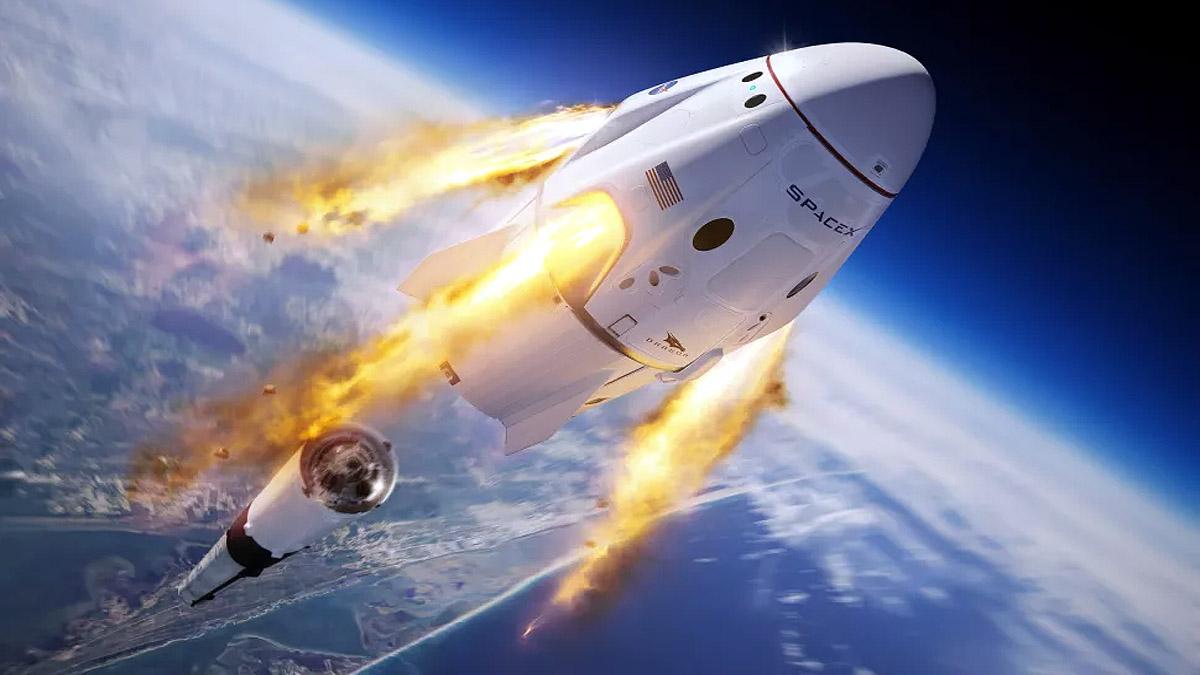 SpaceX Advertisement in Space