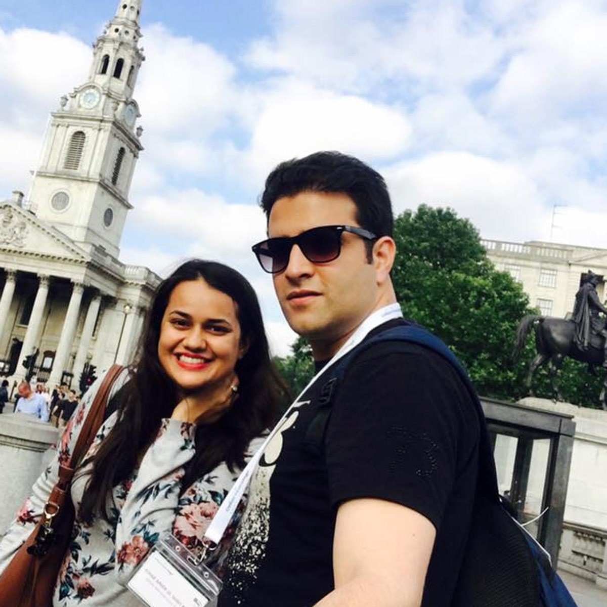 टीना डाबी- अतहर आमिर के साथ 