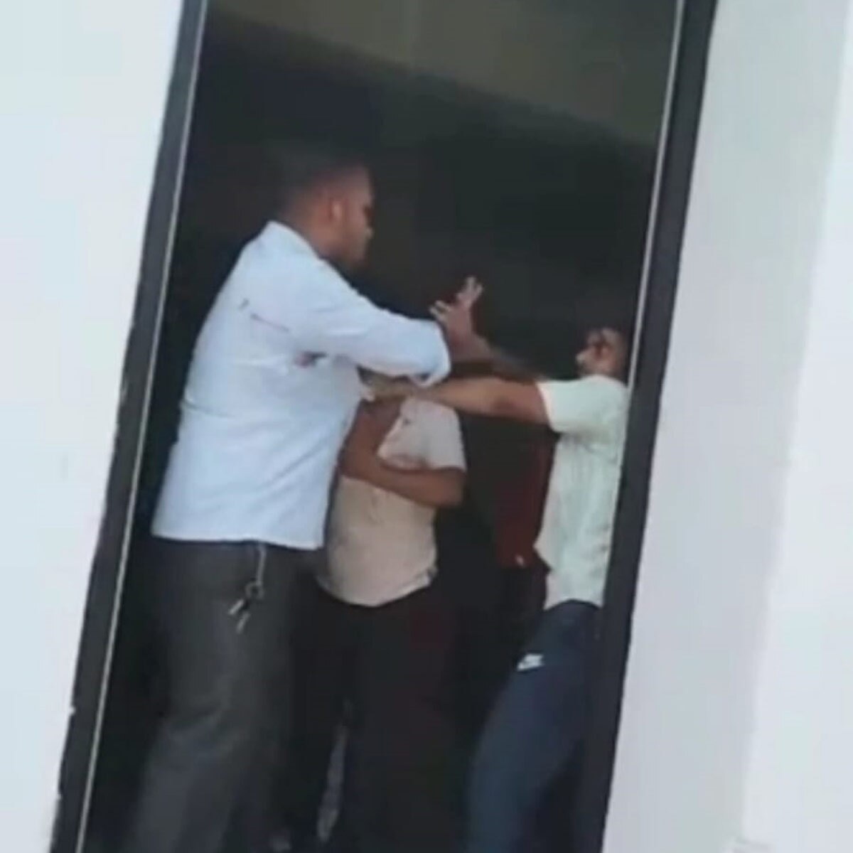 youths beat up the power station in-charge