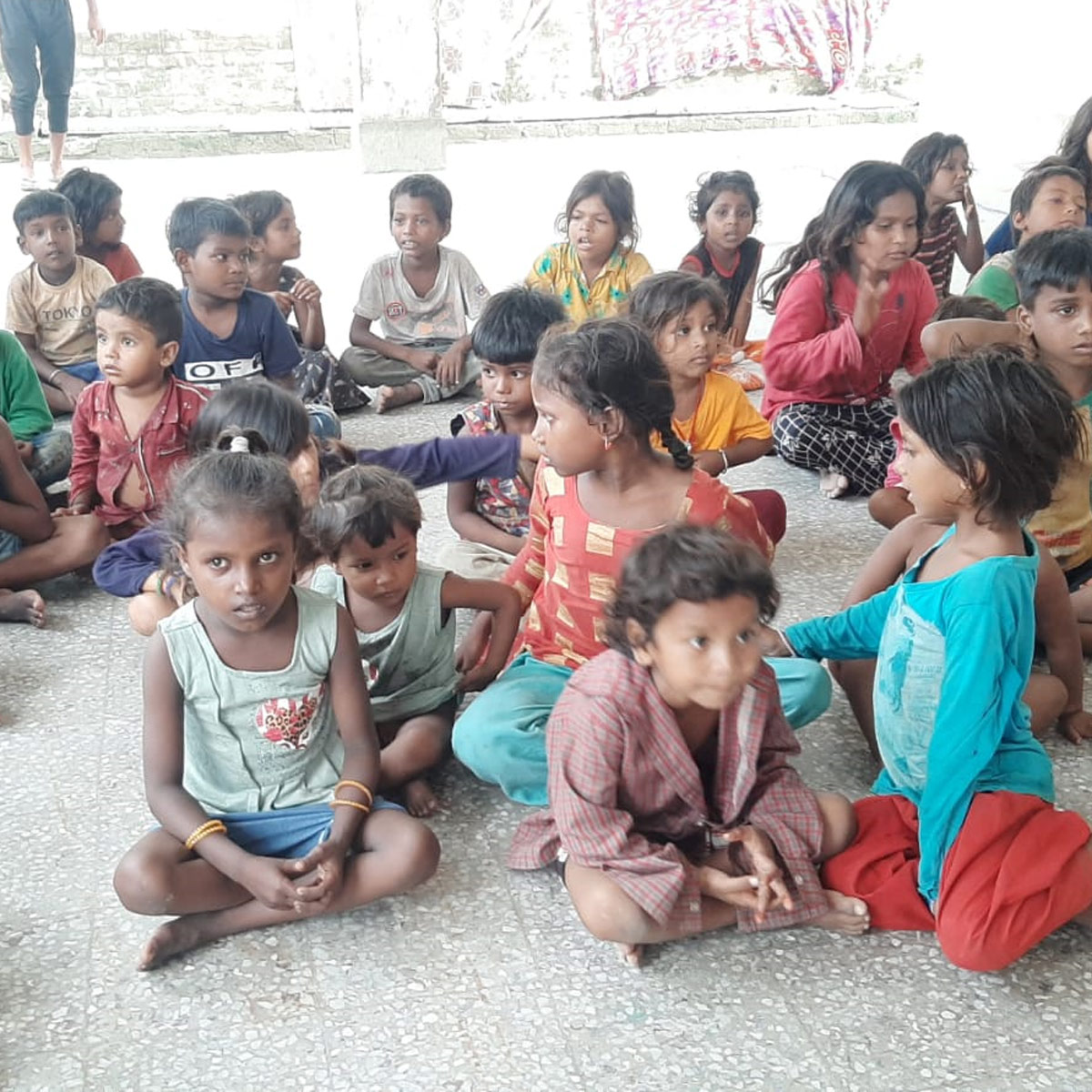 School in the cremation ground