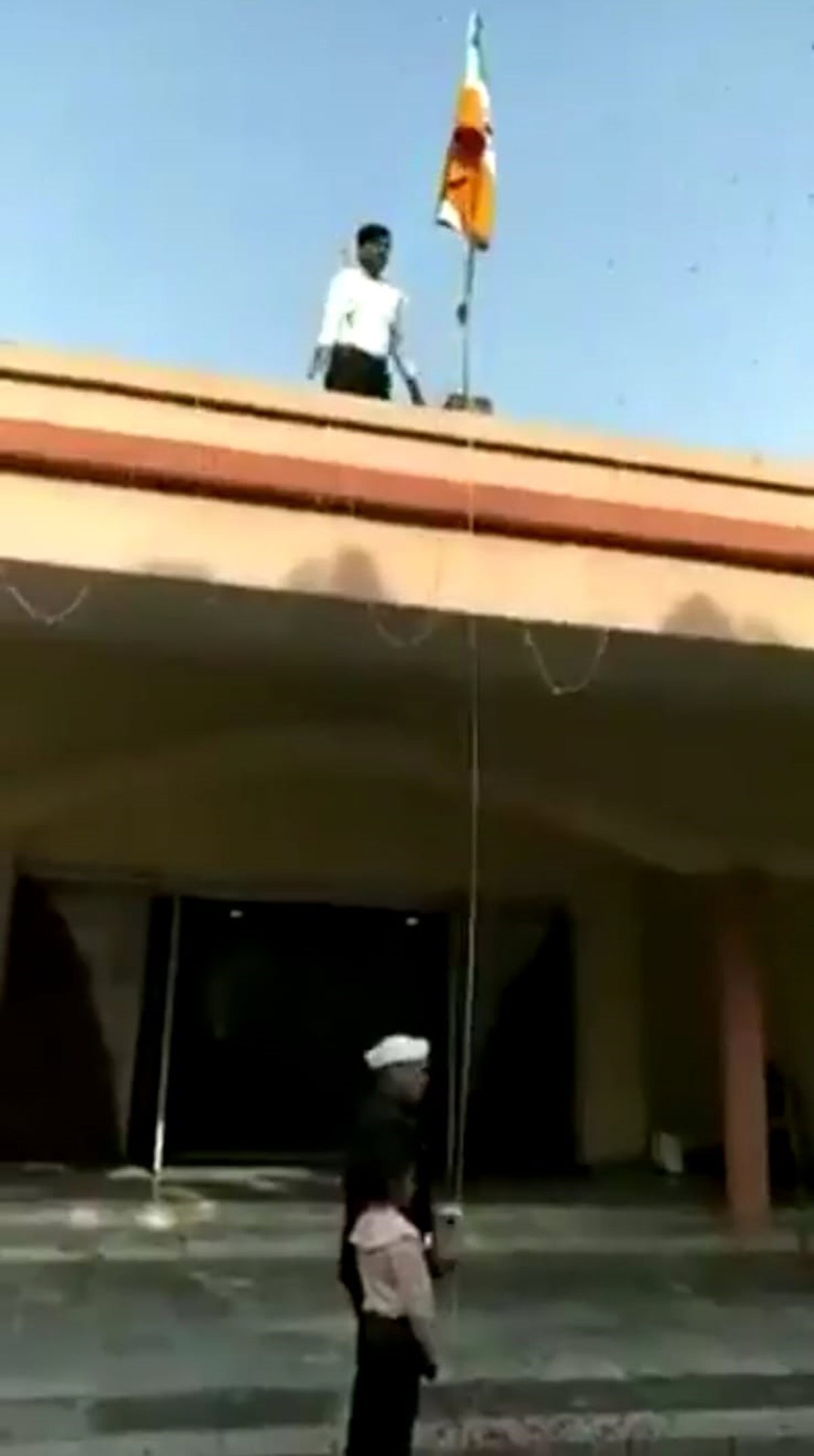 tricolor upside down viral video