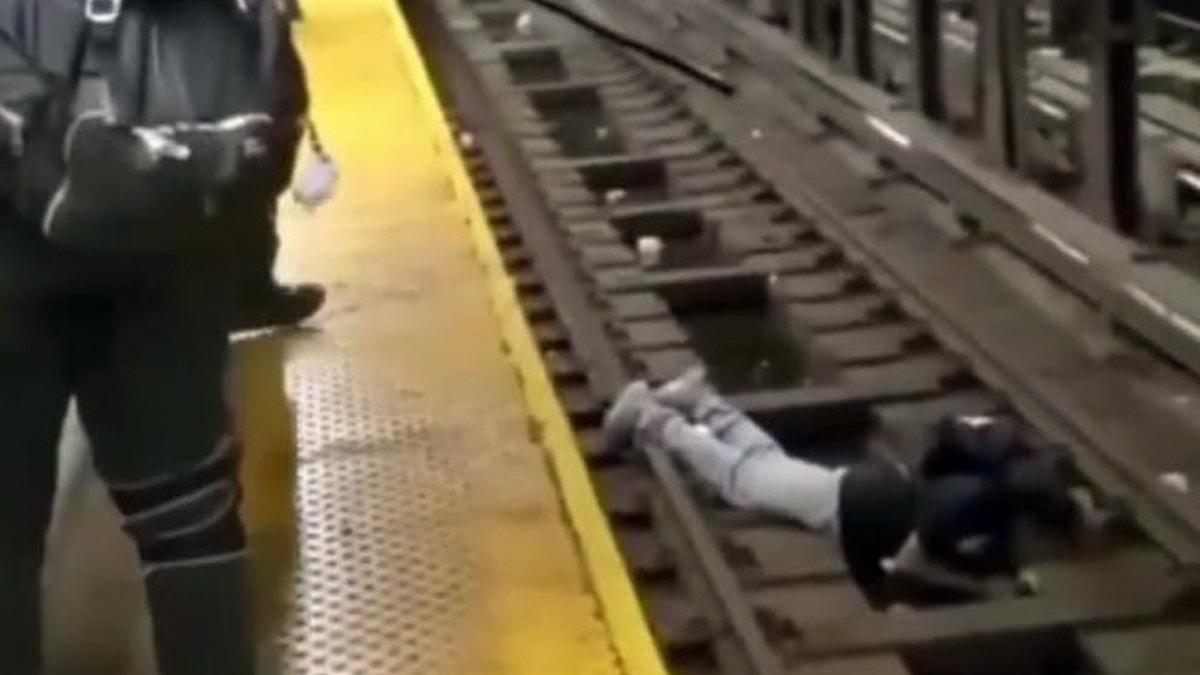 police officer save man