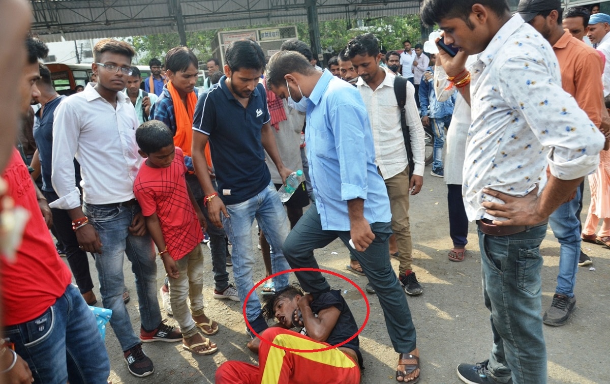 गला दबाया