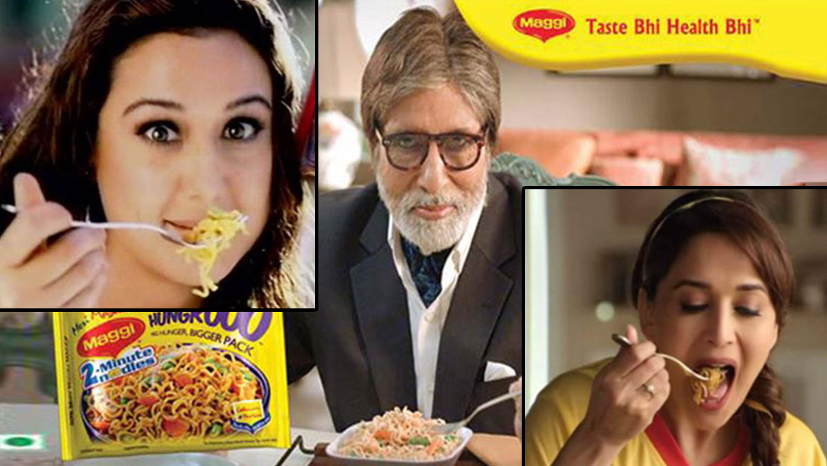 अमिताभ बच्चन-प्रीति जिंटा-माधुरी दीक्ष‍ित (Maggi Advertisement)