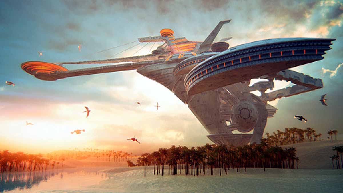 China's 1 KM long Mega Spaceship