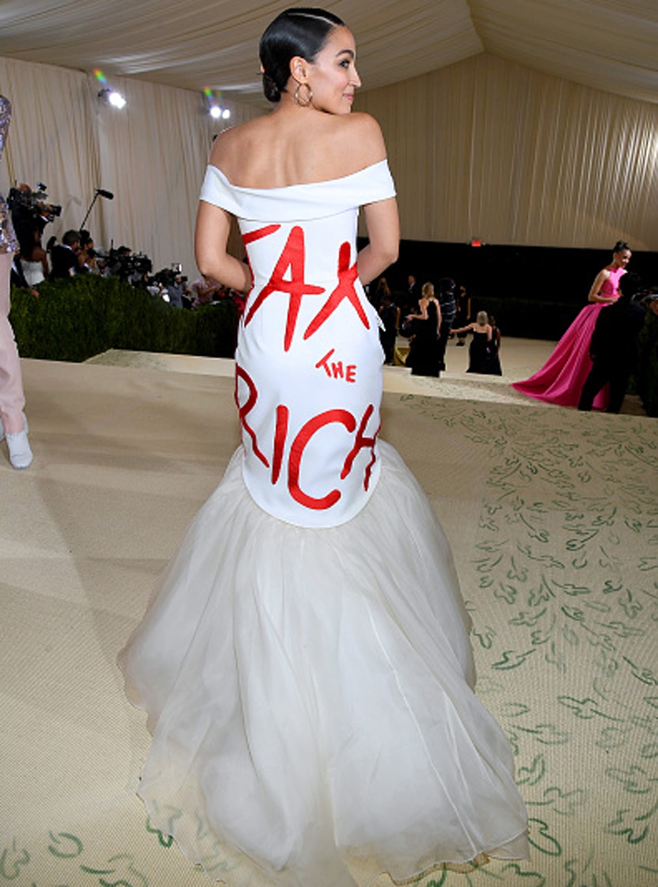 AOC dress met gala