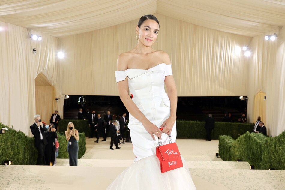 AOC dress met gala