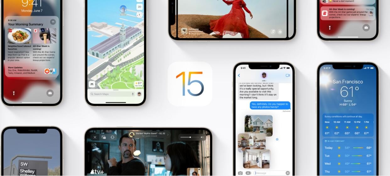 iOS 15, iPad OS 15, watchOS 8 update