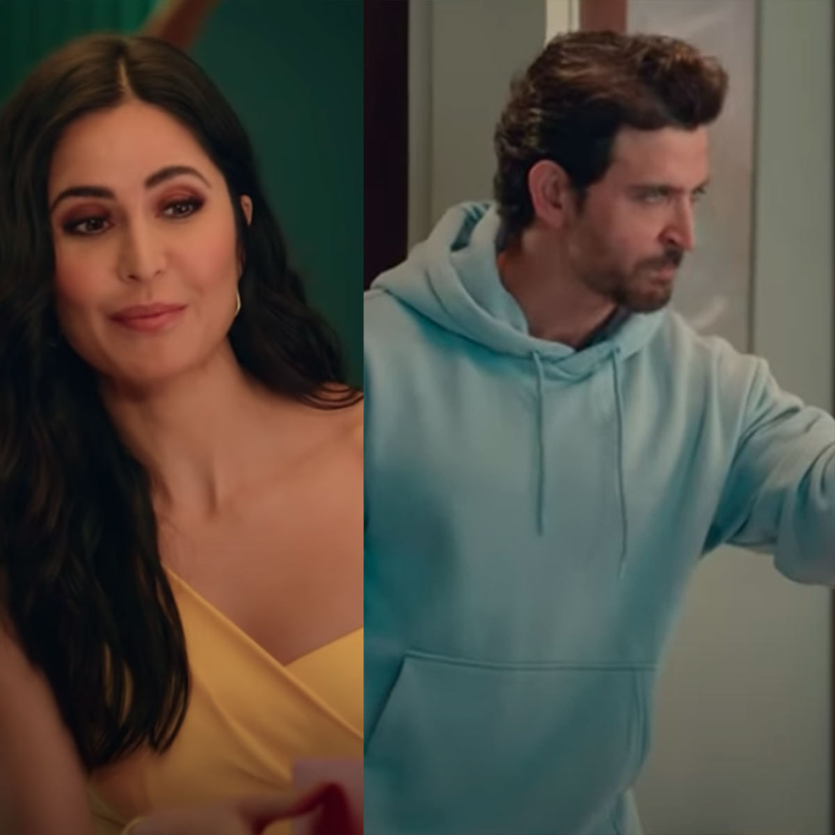 कटरीना कैफ-ऋत‍िक रोशन (Zomato advertisement) 