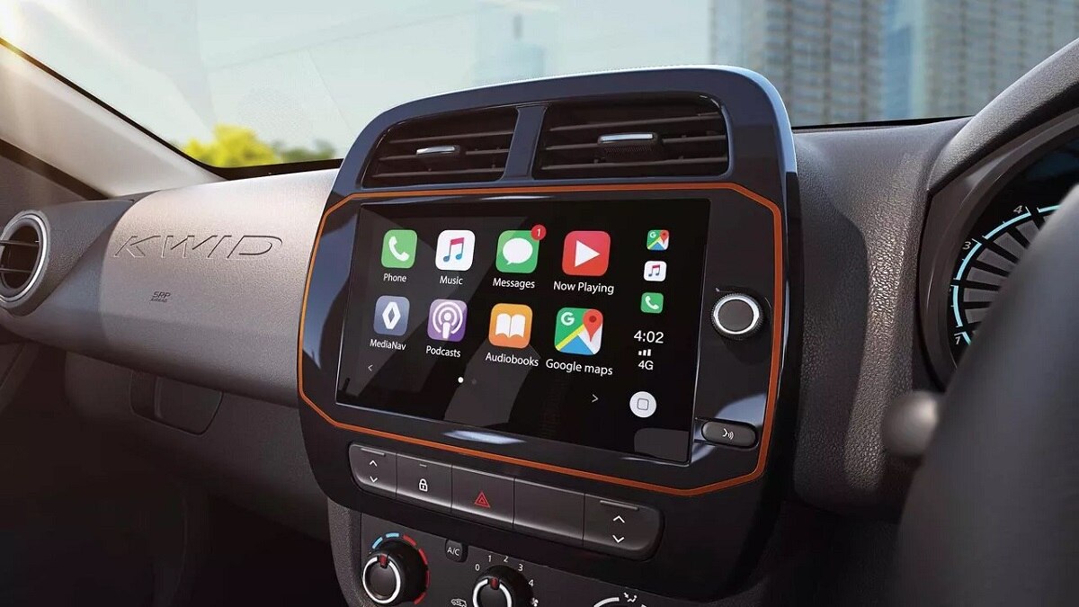 Renault Kwid में मनोरंजन का पूरा ख्याल