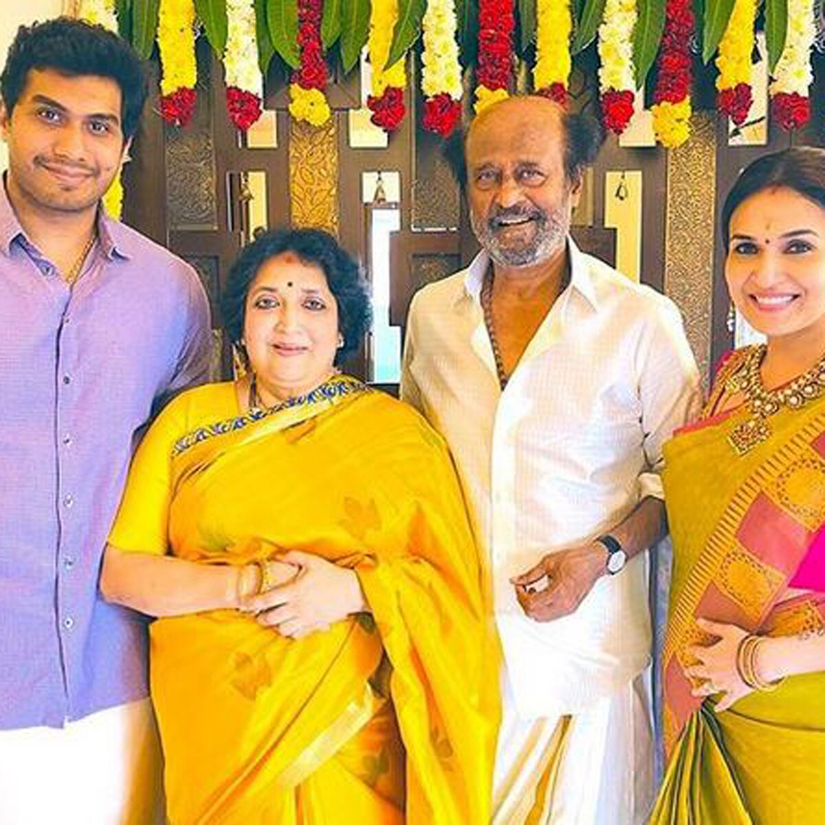 फैमिली संग सौंदर्या