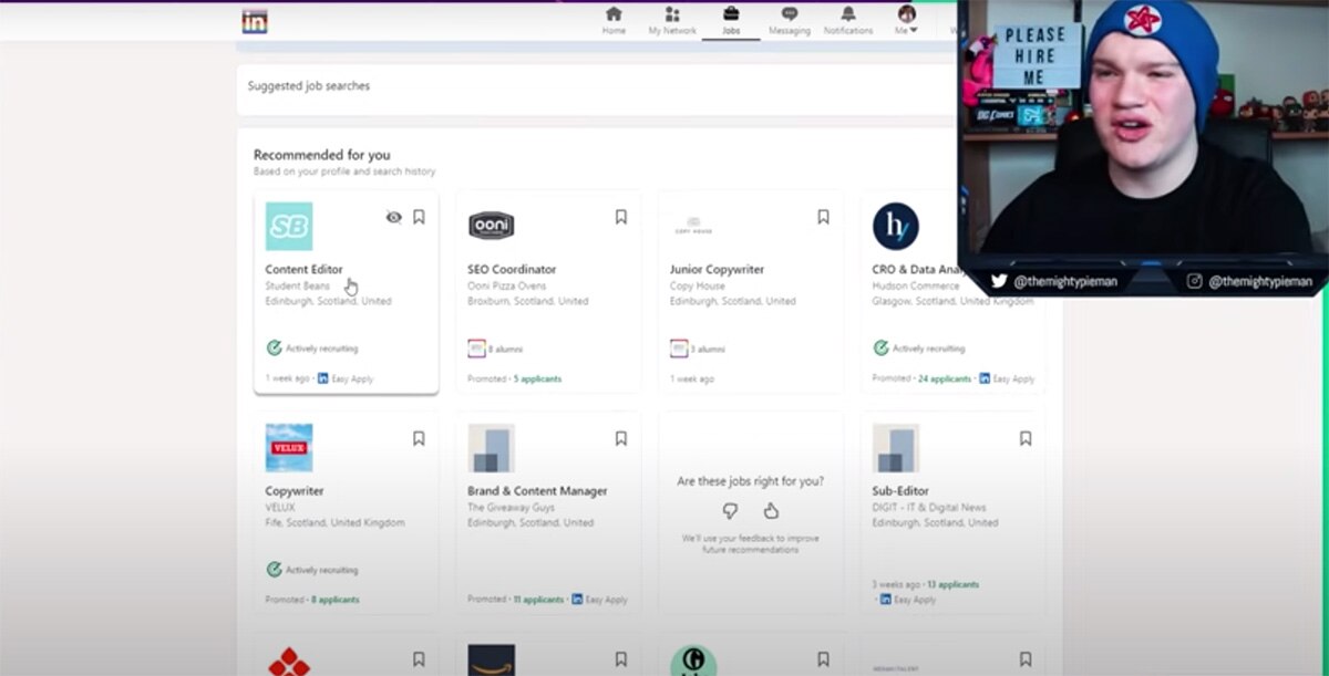 Unemployed youth job