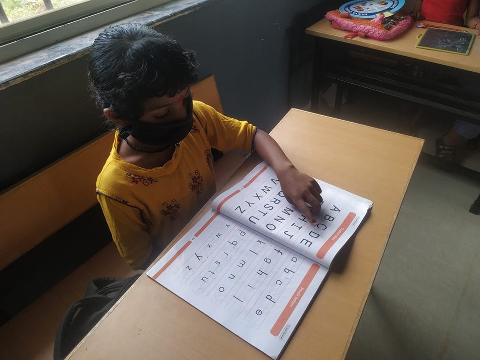 first day in a school in MP