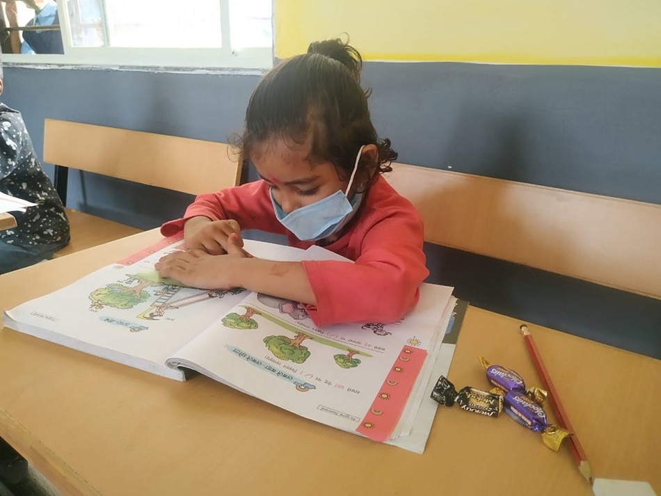 first day in a school in MP