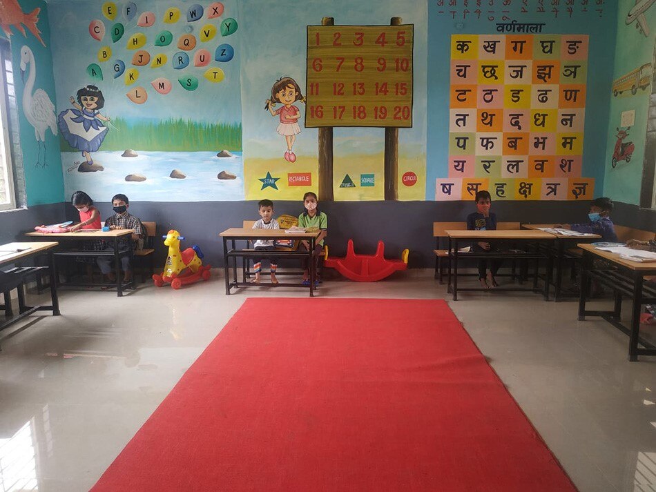 first day in a school in MP