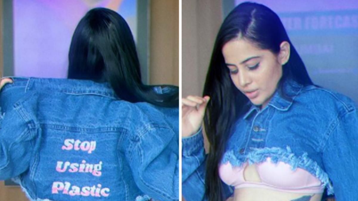 जिस जैकेट को पहनकर उर्फी जावेद ने फ्लॉन्ट की ब्रा, जानें कितनी है उसकी कीमत