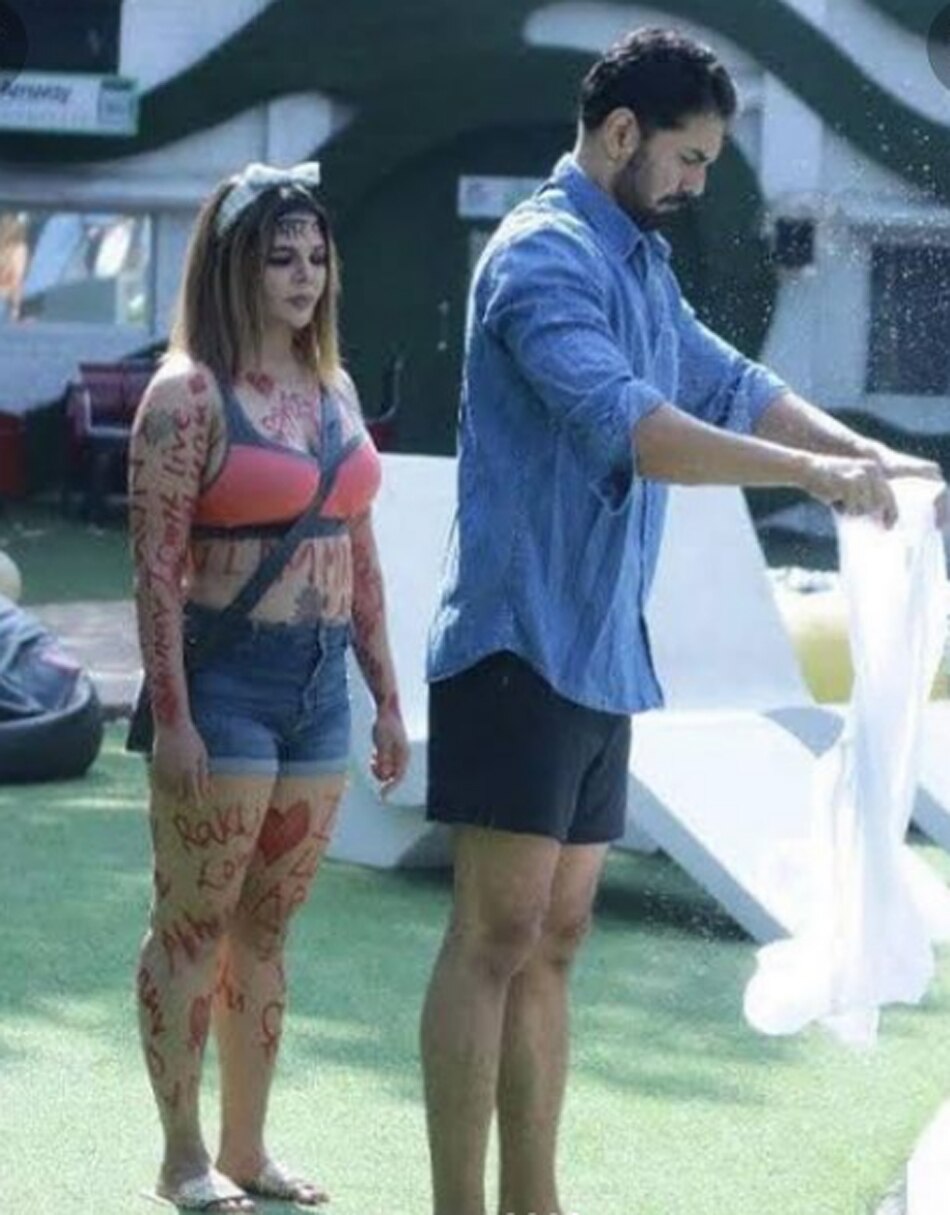 राखी सावंत और अभिनव शुक्ला