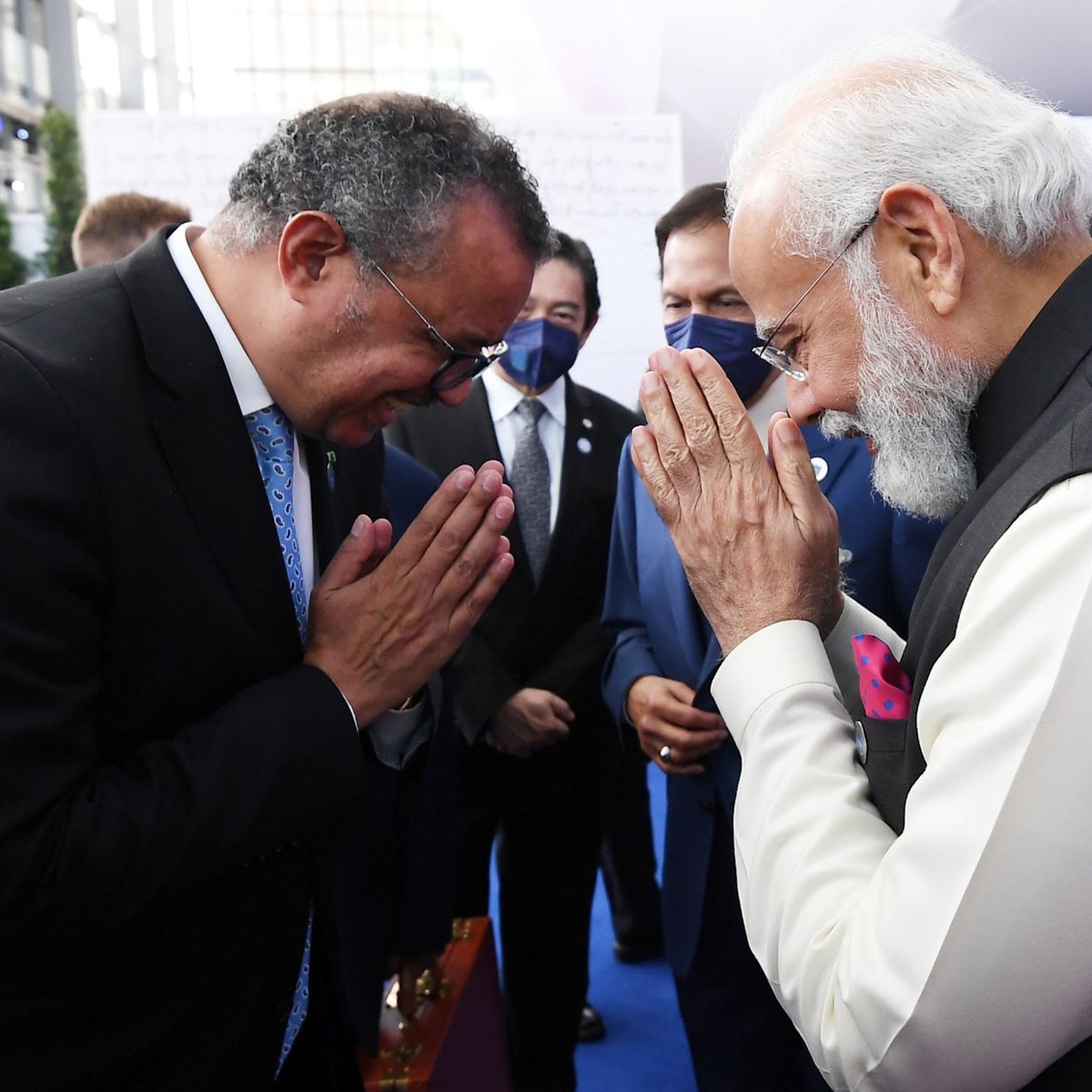 WHO चीफ टेड्रोस अदनोम से पीएम मोदी की भेंट