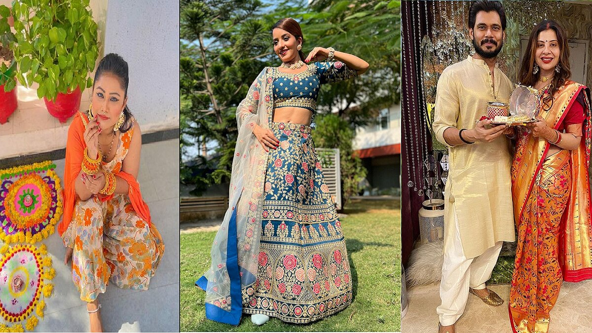 भोजपुरी एक्ट्रेसेस ने मनाई दिवाली