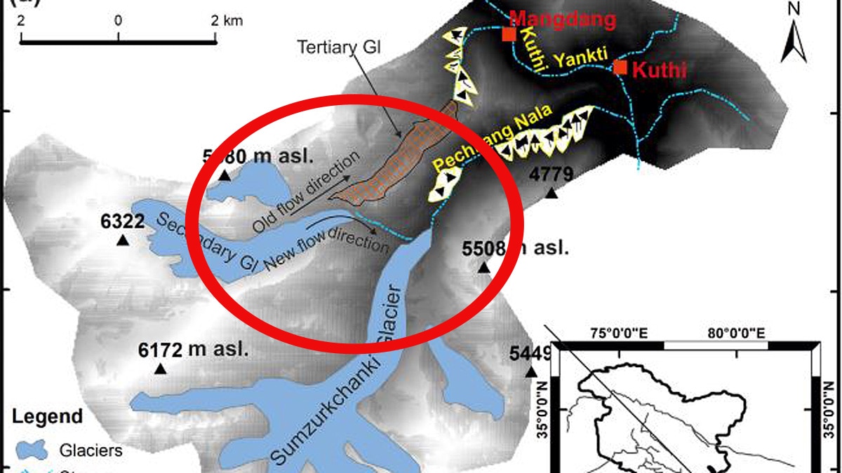 Kali Ganga Valley Glacier