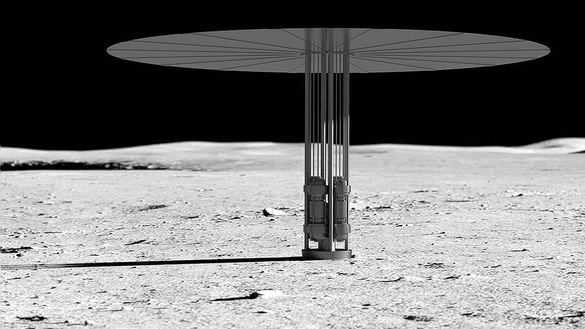NASA Nuclear Power Plant Moon