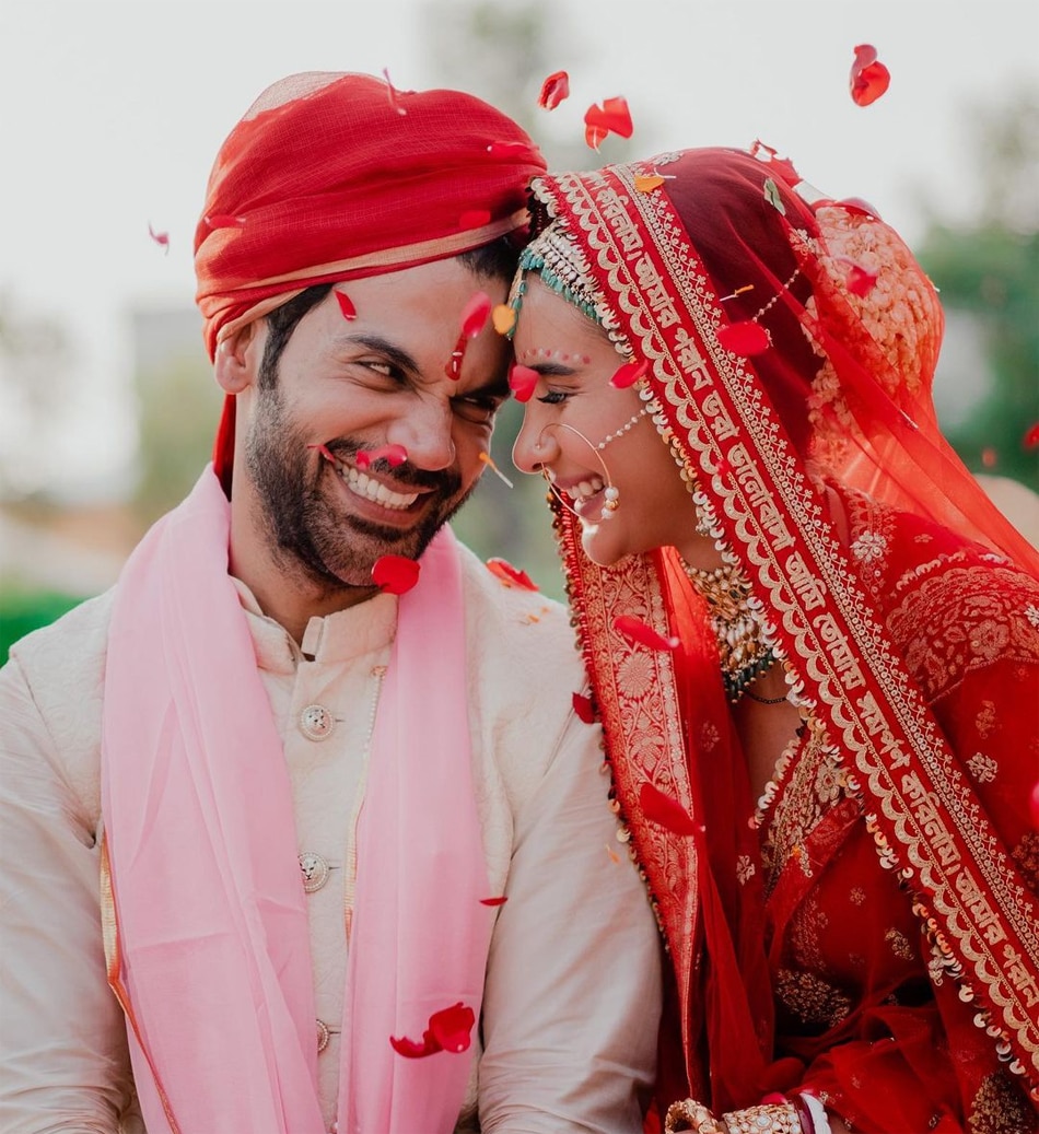 रााजकुमार राव-पत्रलेखा वेड‍िंग फोटोज   